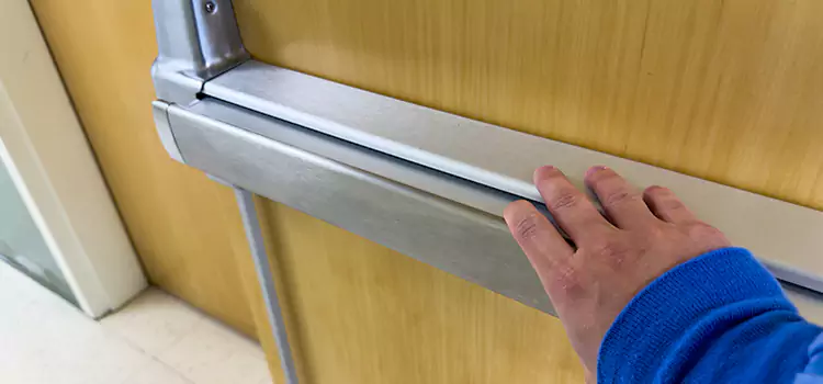 Installing a Push Bar on a Door Grapevine